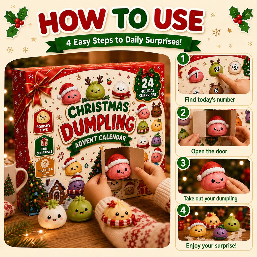 Mini dumpling squishies with glitter inside
